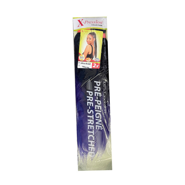 Extensiones para el Pelo X-Pression Pre-Peigne T1b/Blue 2 Unidades