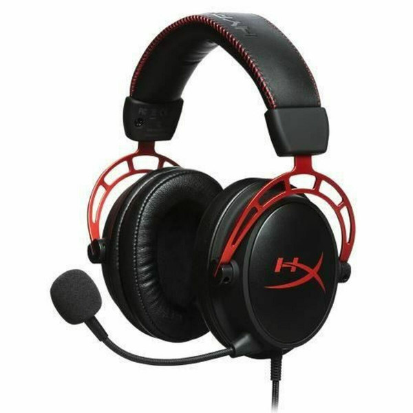 Headphones with Microphone HyperX HyperX Cloud Alpha Black Red