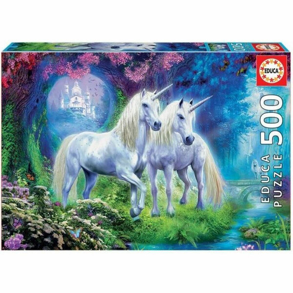 Puzzle Educa Unicorns In The Forest 500 Stücke 34 x 48 cm