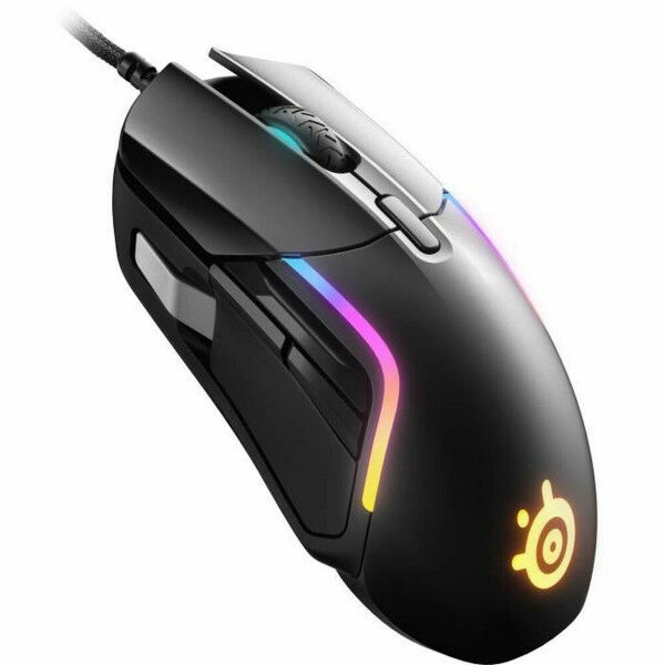 Mouse SteelSeries Rival 5 Black Gaming LED Lights With cable