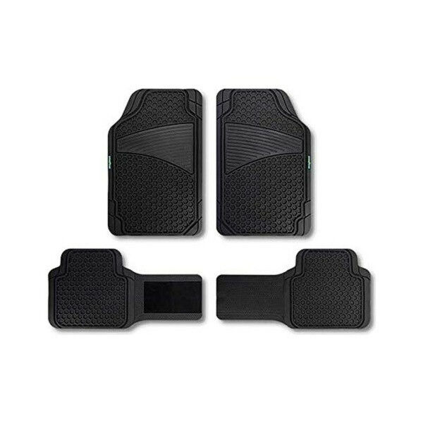 Set de Alfombrillas para Coche Goodyear GOD9016 Negro Caucho (4 pcs)