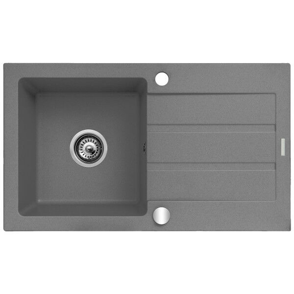 Fregadero de Un Seno Maidsinks 76 x 44 cm Gris