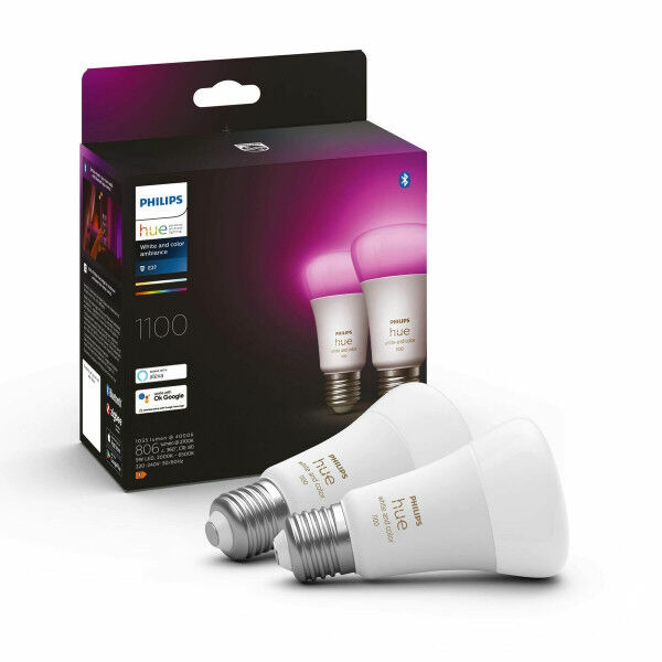 Inteligentna Żarówka Philips Pack de 2 E27 Biały F 9 W E27 806 lm (6500 K)