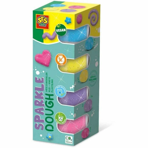 Juego de Plastilina SES Creative (4 Piezas)