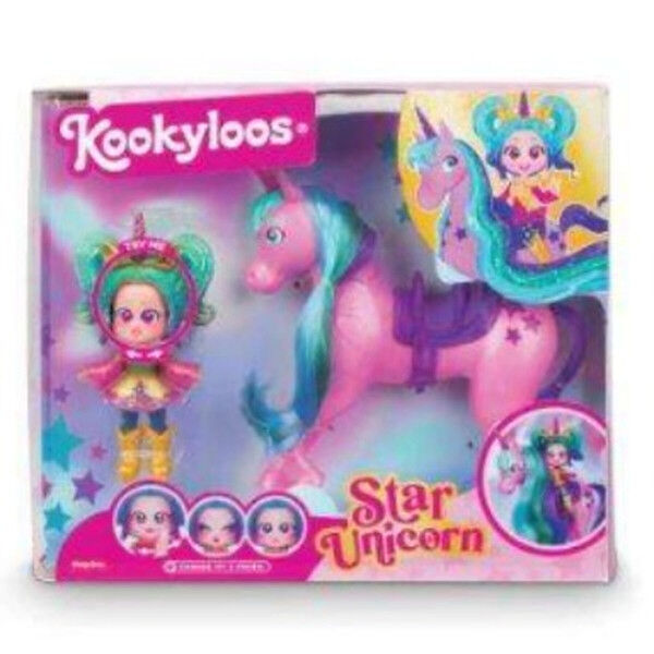 Poupée Kookyloos 20,2 x 24,5 x 5,5 cm Licorne 2 Pièces