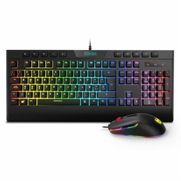 Klawiatura i myszka Gaming Krom Kalyos RGB Czarny