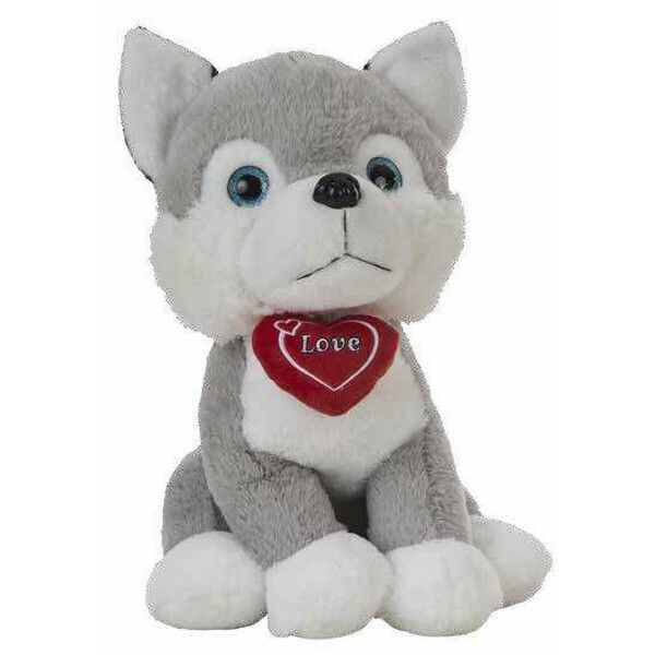 Peluche Husky Corazón 36 cm