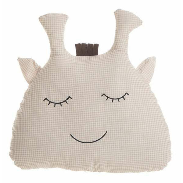 Coussin Girafe 35 x 34 cm Beige