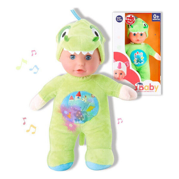 Muñeco Bebé Reig 30 cm Dinosaurio Peluche Verde (30 cm)