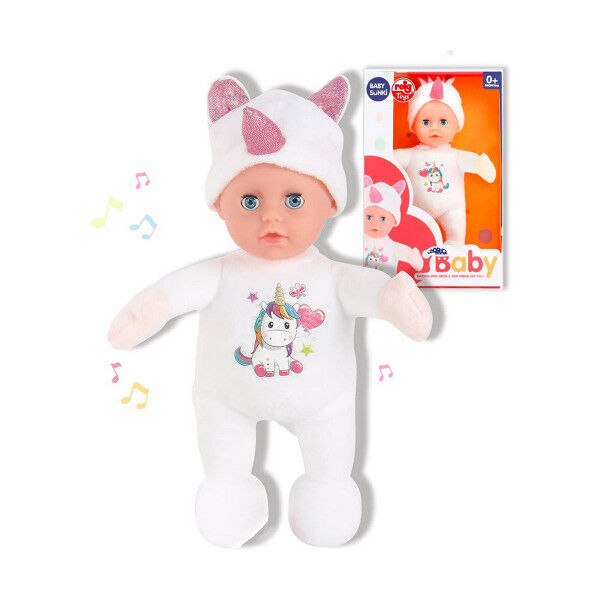 Muñeca bebé Reig Peluche Unicornio 25 cm