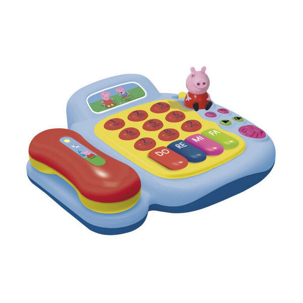 Jouet musical Peppa Pig Téléphone fixe Peppa Pig Bleu