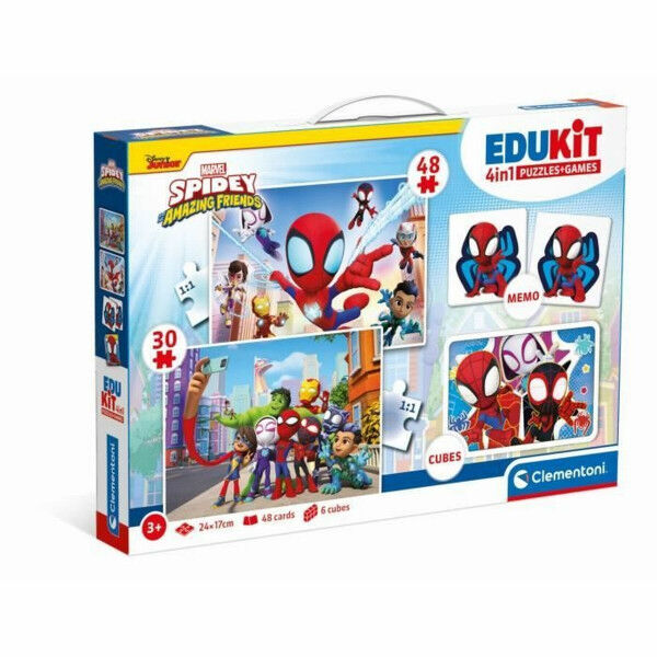 Jouet Educatif Clementoni Coffret Spidey 4 en 1 (FR)