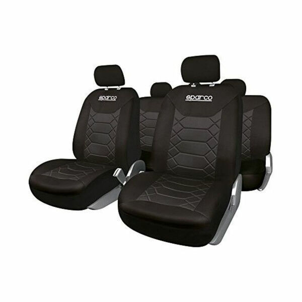 Fundas para Asientos de Coche Sparco Negro (11 pcs)