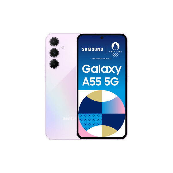 Išmanusis Telefonas Samsung A55 5G L.VIOLET 8 GB RAM 256 GB Juoda Alyvinė