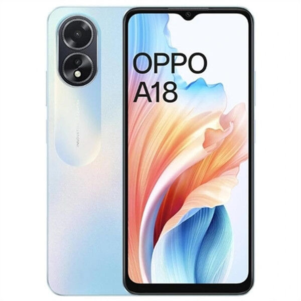 Išmanusis Telefonas Oppo A18 6,5" MediaTek Helio G85 4 GB RAM 128 GB Mėlyna Juoda