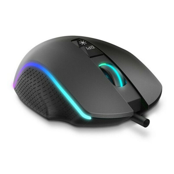 Ratón Gaming con LED Krom Keos 6400 dpi Negro