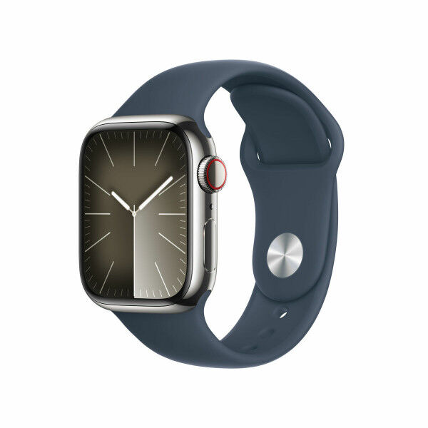 Išmanusis laikrodis Apple Watch Series 9 GPS + Cellular 1,9" S/M 41 mm Mėlyna Sidabras