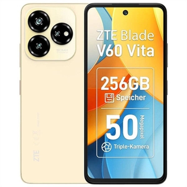 Smartfony ZTE P606F10-GOLD Octa Core 6 GB RAM 256 GB Złoty