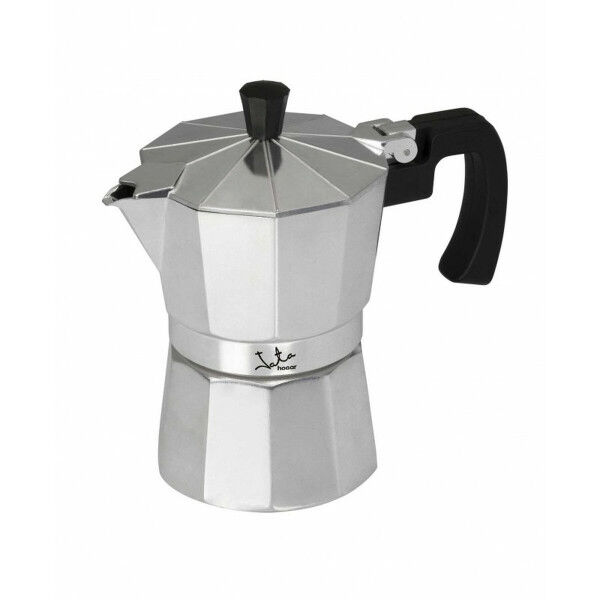 Cafetera Italiana JATA CCA3          * Plateado Aluminio 3 Tazas