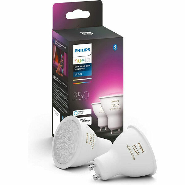 Bombilla Inteligente Philips Pack de 2 GU10