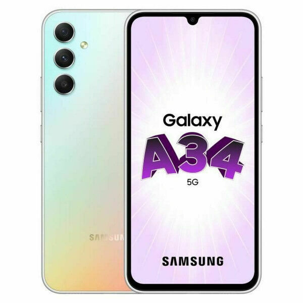 Smartphone Samsung A34 5G 128 GB 6,6" 6 GB RAM 128 GB Plateado