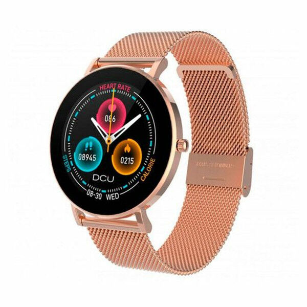 Smartwatch DCU Boulevard Plateado Rosa Dorado 1,3"