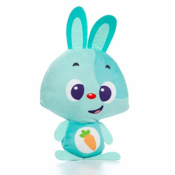 Peluche sonore Moltó Gusy luz Baby Bunny Turquoise 7,5 cm