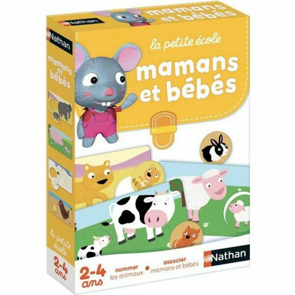 Jeu de société Nathan Moms and Babies (FR) Multicouleur (Français)