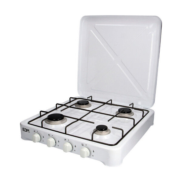 Cocina de Gas EDM 07422 Blanco 1500 W