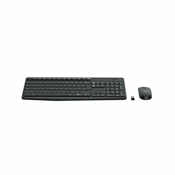 Klaviatūra ir belaidė pelė Logitech 920-007919 Juoda Pilka Ispanų Ispaniška Qwerty QWERTY