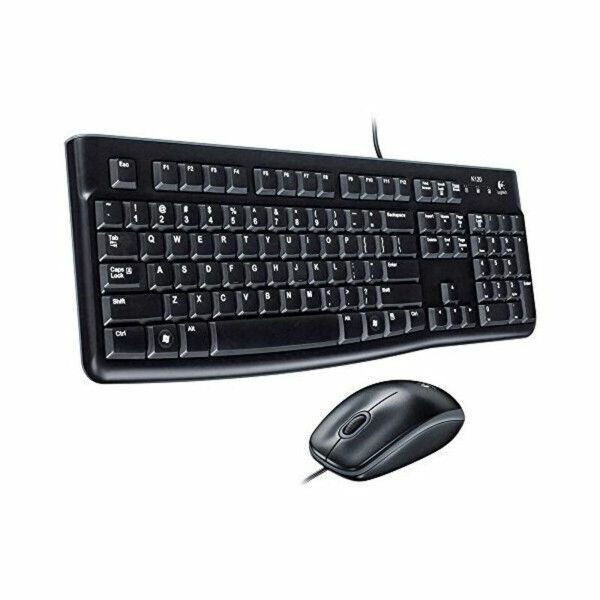 Klaviatūra ir optinė pelė Logitech 920-002562 Juoda Anglų QWERTY