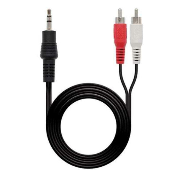 Kabel Audio Jack (3,5 mm) na 2 RCA NANOCABLE 10.24.0301 (0,5M)