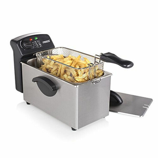 Deep-fat Fryer Princess 01.182626.01.050 Black Silver Steel 2000 W