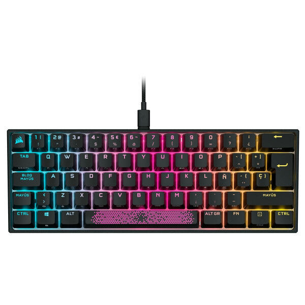 Teclado Gaming Corsair K65 Negro Qwerty Español