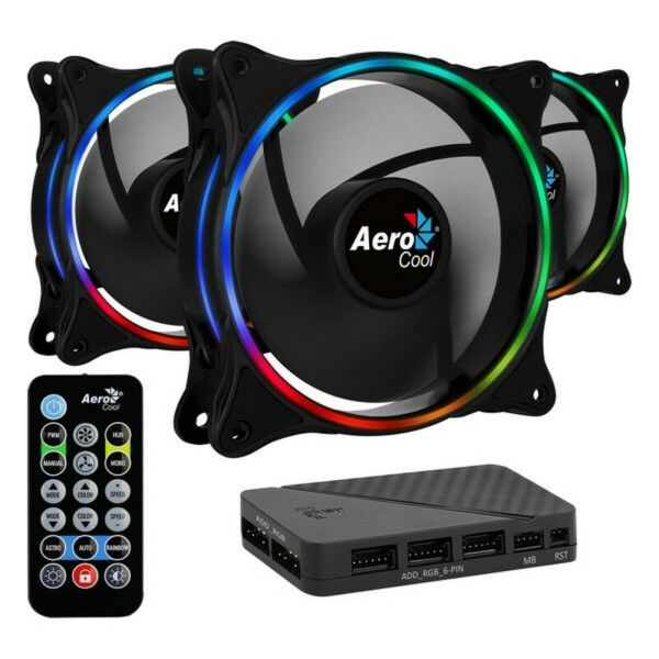 Ventiliatorius Aerocool Eclipse 12 Pro Ø 12 cm RGB (3 pcs)