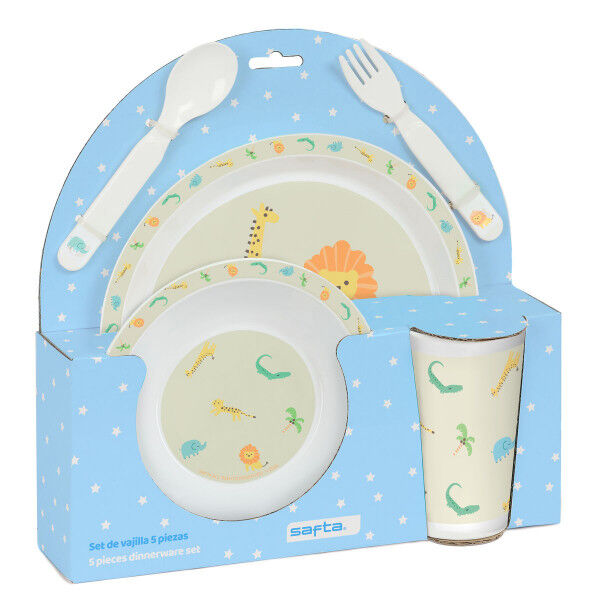 Children’s Dinner Set Safta Jungle (5 Pieces)