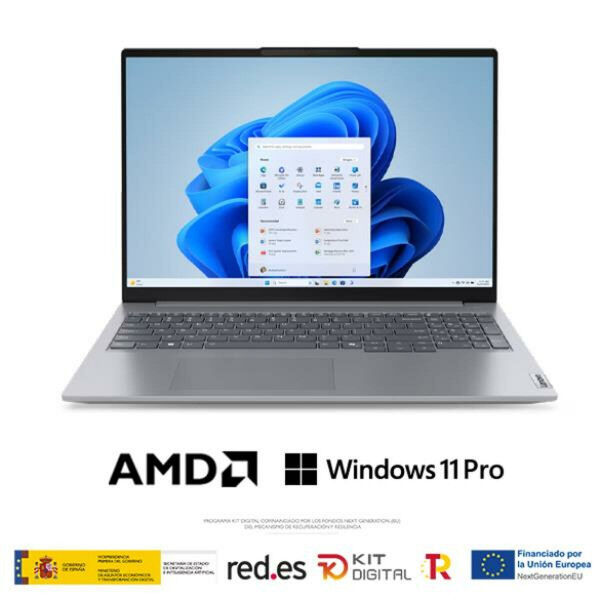 Laptop Lenovo 21MW0042SP 16" 16 GB RAM 512 GB SSD AMD Ryzen 5 7535HS Qwerty Español