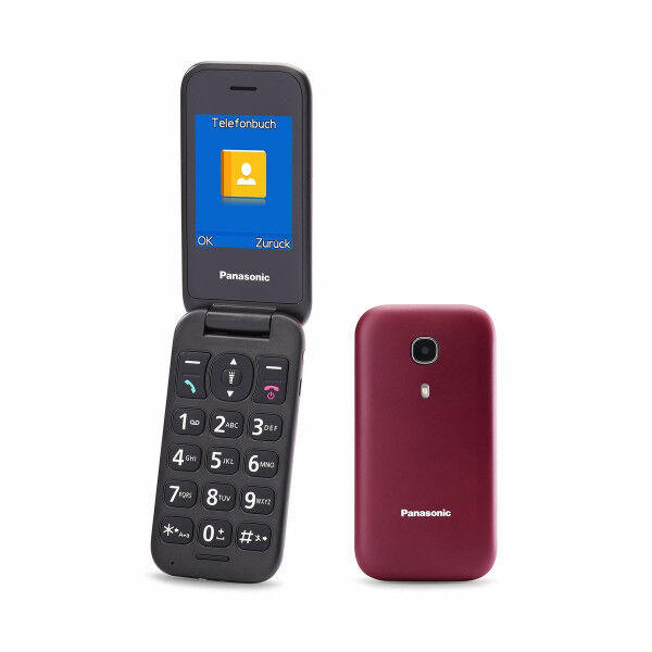 Telefon komórkowy Panasonic KX-TU400EXR Czerwony Bordeaux