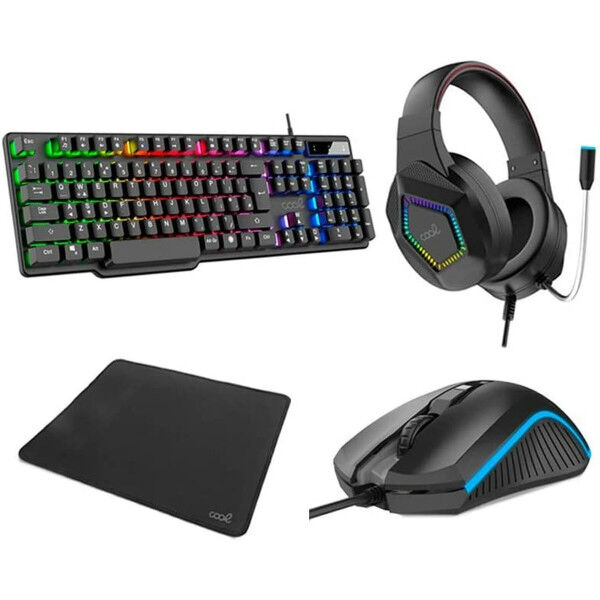 Clavier et Souris Gaming Cool Town Pack Gaming Espagnol Qwerty