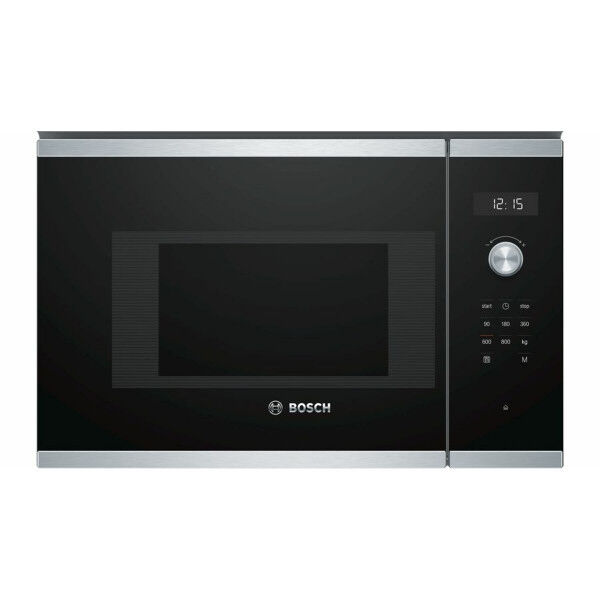 Microondas BOSCH BFL524MS0 Negro/Plateado 800 W