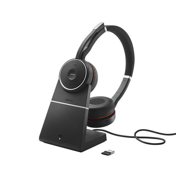 Ausinės su mikrofonu Jabra Evolve 75 Juoda