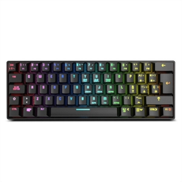 Clavier pour jeu Krom Kluster Noir Espagnol Qwerty