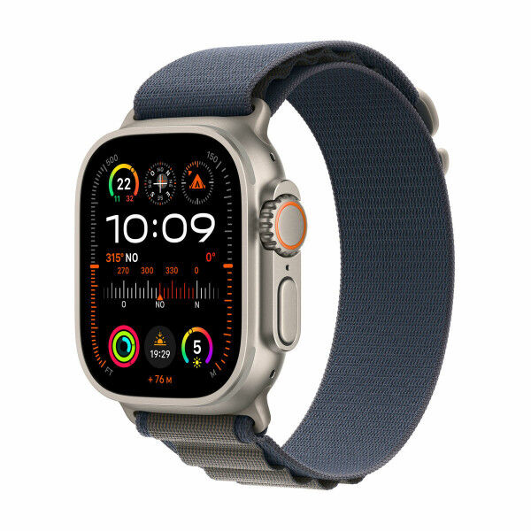 Išmanusis laikrodis Apple MREQ3TY/A Mėlyna Auksinis 49 mm