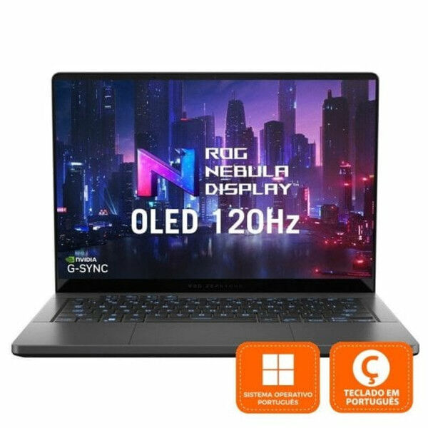 Laptop Asus 14" 32 GB RAM 1 TB Nvidia Geforce RTX 4070 Qwerty Hiszpańska