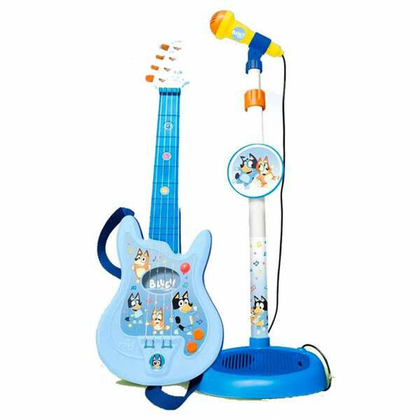 Guitarra Infantil Bluey Regulable Micrófono 60 x 30 x 17 mm