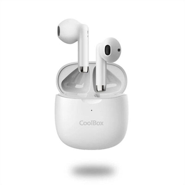 Auriculares con Micrófono CoolBox COO-AUB-TWS01 Blanco