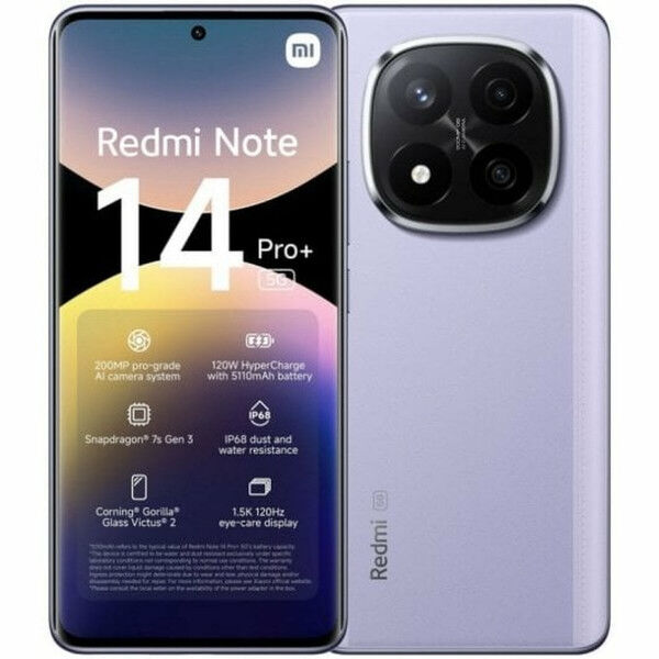 Smartphone Xiaomi Redmi Note 14 Pro Plus 5G 6,7" Octa Core 8 GB RAM 256 GB Morado