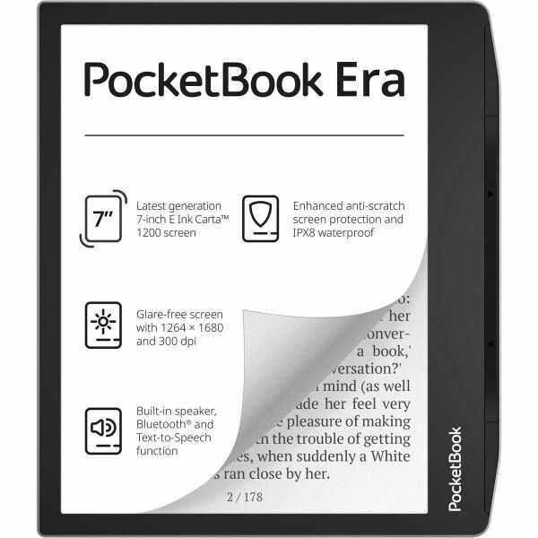 eBook PocketBook 700 Era Silver Multicolor Negro/Plateado 16 GB 7"