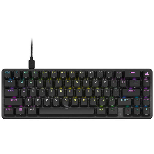 Klawiatura do Gier/ OR: Klawiatura Gamingowa Corsair K65 PRO MINI Czarny Qwerty Hiszpańska