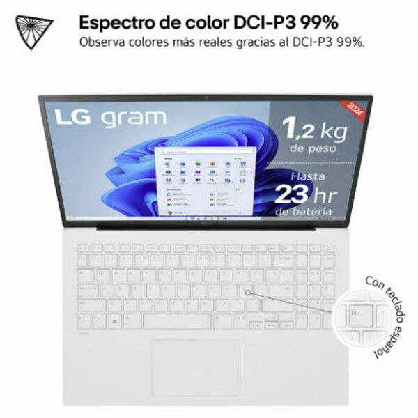 Nešiojamas kompiuteris LG 15Z90S-G.AA74B 14" Intel Core Ultra 7 155H 16 GB RAM 512 GB SSD